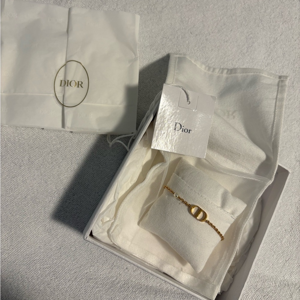 Dior Gold-Tone Logo Bracelet - Picture 2 of 6
